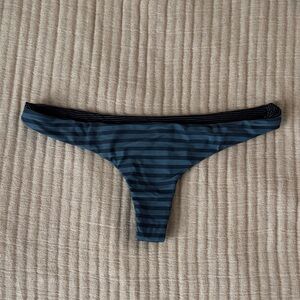 EUC Acacia Swimwear Hookipa Blue Striped Bikini Bottom